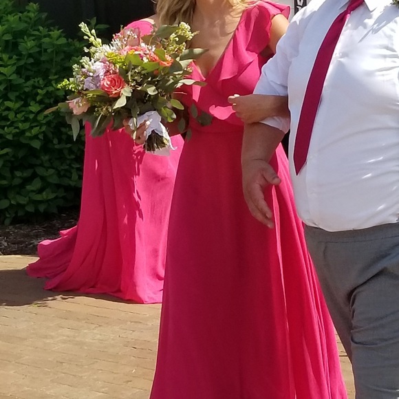Mori Lee Dresses | Berry Bridesmaid Dress | Color: Pink | Size: 4 | Kendyl112's Closet